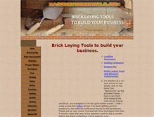 Tablet Screenshot of masonryworktools.com